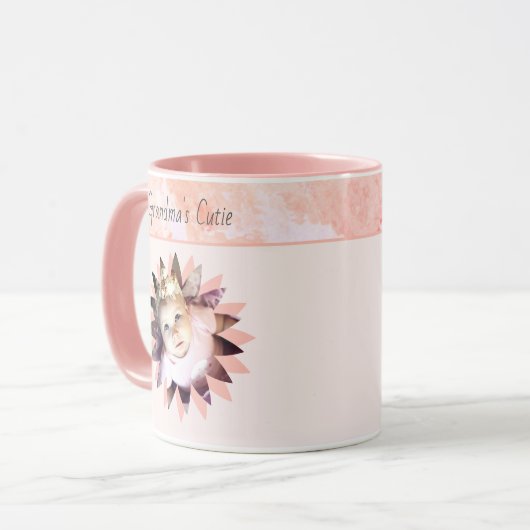 Aangepaste Waterverf voor Vloervormig fotopasta Mok (Voorkant links)