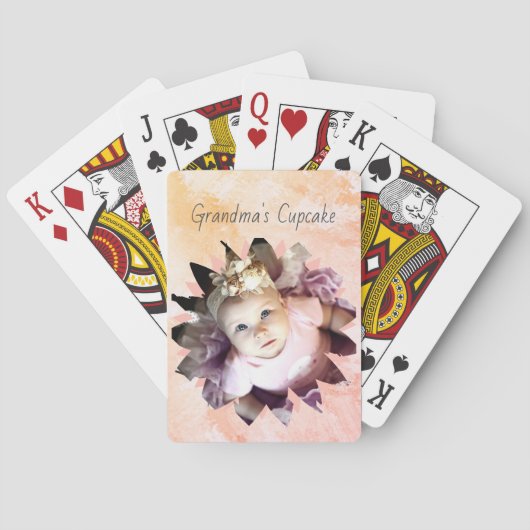 Aangepaste Waterverf voor Vloervormig fotopasta Pokerkaarten (Achterkant)