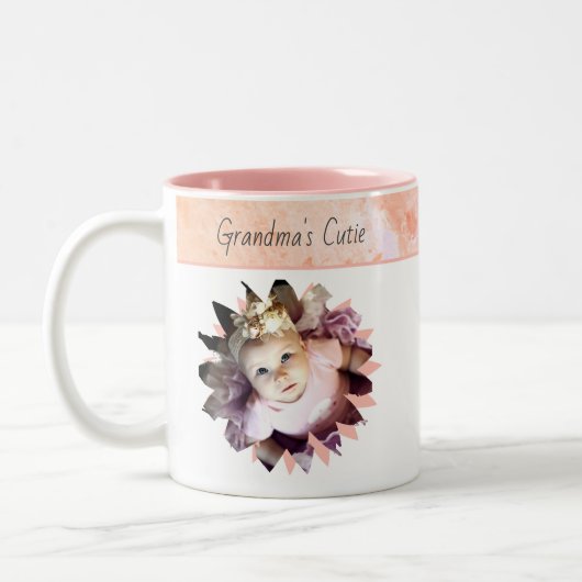 Aangepaste Waterverf voor Vloervormig fotopasta Tweekleurige Koffiemok (Links)