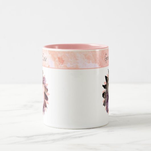 Aangepaste Waterverf voor Vloervormig fotopasta Tweekleurige Koffiemok (Center)