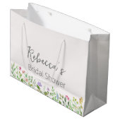 Aangepaste Waterverf Vrijgezellenfeest Groot Cadeauzakje (Voorkant Gekanteld)