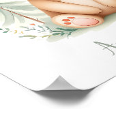 Aangepaste Waterverf Vrouwelijk Beer Woodland Nurs Poster (Hoek)