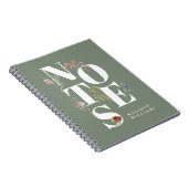 Aangepaste Waterverf Wildflower Bloemen Bloemen No Notitieboek (Rechterzijde)