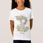 Aangepaste Waterverf Zeemeermin 5thy Birthday T-shirt<br><div class="desc">Een schattige kleine waterverf zeemeermin en sterrenvis die het vijfde verjaardagsshirt van haar meisje is. Whimsical onder het zee-zeemeerminteken. Je kunt dit personaliseren met elke verjaardag van de leeftijd.</div>