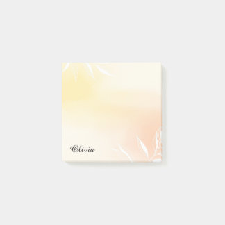 Aangepaste waterverfgradiënt sticky notes met zons
