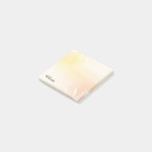 Aangepaste waterverfgradiënt sticky notes met zons (Schuin)