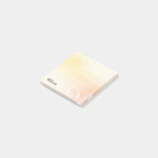 Aangepaste waterverfgradiënt sticky notes met zons (Schuin)