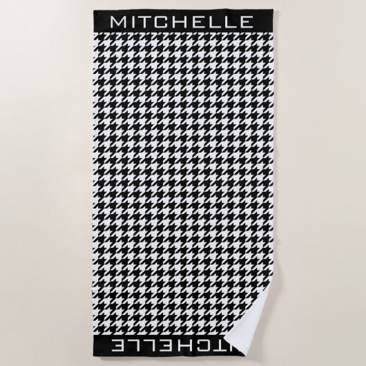 Aangepaste WB-handdoek voor beukenband Strandlaken (Voorkant)