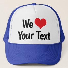 Aangepaste We Love Hoed Trucker Pet