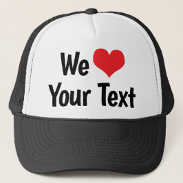 Aangepaste We Love Hoed Trucker Pet