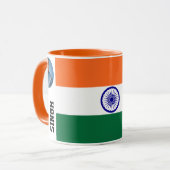 Aangepaste We Love India gepersonaliseerde erfgoed Mok (Voorkant links)