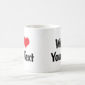 Aangepaste 'We Love' mok (Center)
