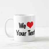 Aangepaste 'We Love' mok (Links)