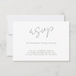 aangepaste Website QR CODE BACK sage groen wit RSVP Kaartje