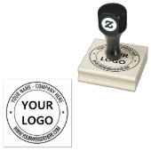 Aangepaste website voor bedrijfsnaam op maat rubberstempel (Gestempeld)