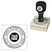 Aangepaste website voor bedrijfsnaam Slogan Rubberstempel (Gestempeld)