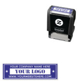 Aangepaste website voor bedrijfsnaam Website Stemp Zelfinktende Stempel (In situ)