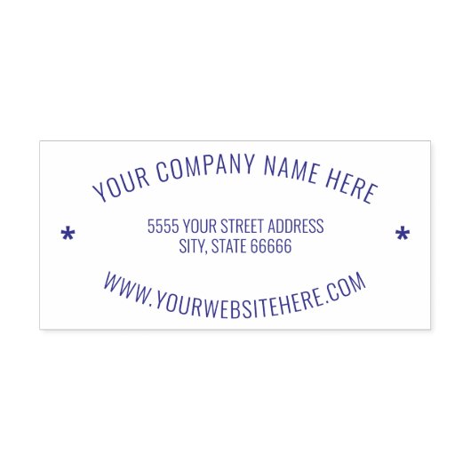 Aangepaste website voor bedrijfsnaam  zelfinktende stempel (Design)