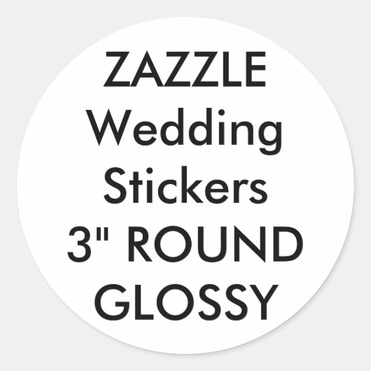 Aangepaste weddenschappen 3-INCH ROND GLOSSY (6 pk Ronde Sticker (Voorkant)