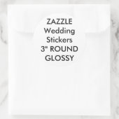 Aangepaste weddenschappen 3-INCH ROND GLOSSY (6 pk Ronde Sticker (Tas)