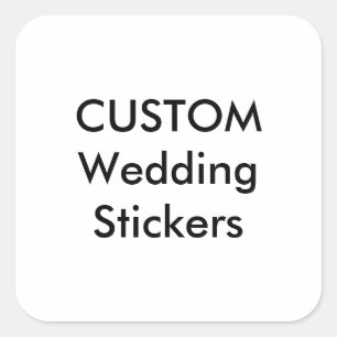 Aangepaste weddenschappen 3-inch SQUARE MATTE (6 p Vierkante Sticker