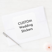 Aangepaste weddenschappen 3-inch SQUARE MATTE (6 p Vierkante Sticker (Envelop)