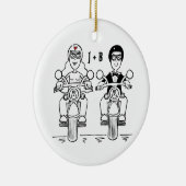 Aangepaste weddenschappen met cadeaus voor cadeaut keramisch ornament (Rechts)