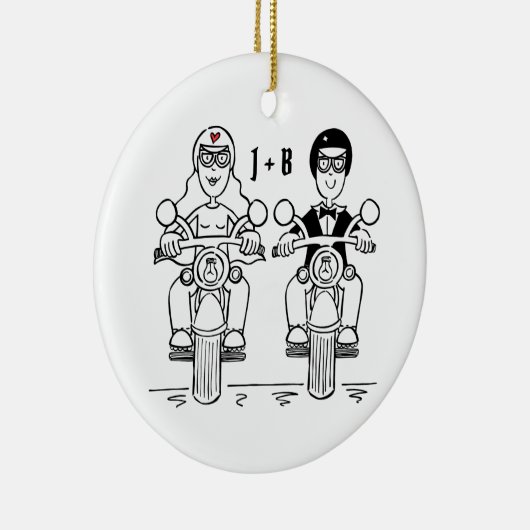 Aangepaste weddenschappen met cadeaus voor cadeaut keramisch ornament (Rechts)