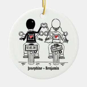 Aangepaste weddenschappen met cadeaus voor cadeaut keramisch ornament