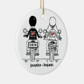 Aangepaste weddenschappen met cadeaus voor cadeaut keramisch ornament (Rechts)