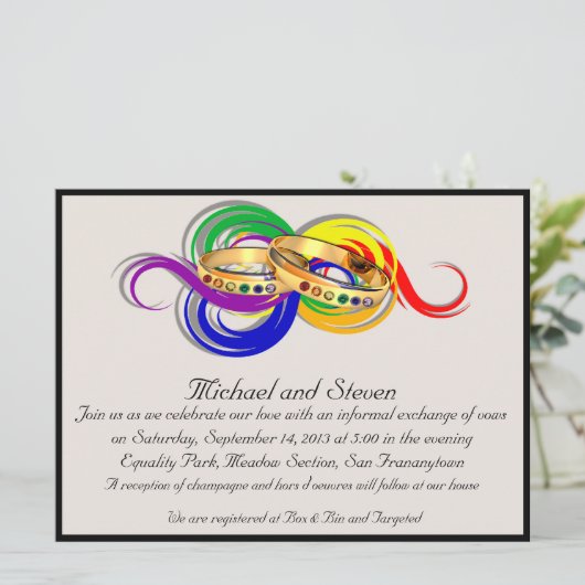 Aangepaste weddenschappen, niet-formeel kaart (Staand voorkant)