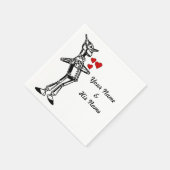 Aangepaste Wedding Batchlorette Wizard van Oz Tin  Servet (Hoek)