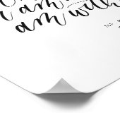 Aangepaste wedkalligrafie-liefdesquote poster (Hoek)