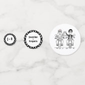 Aangepaste wedloop motorfietsen motorfietsen confetti (Voorkanten)