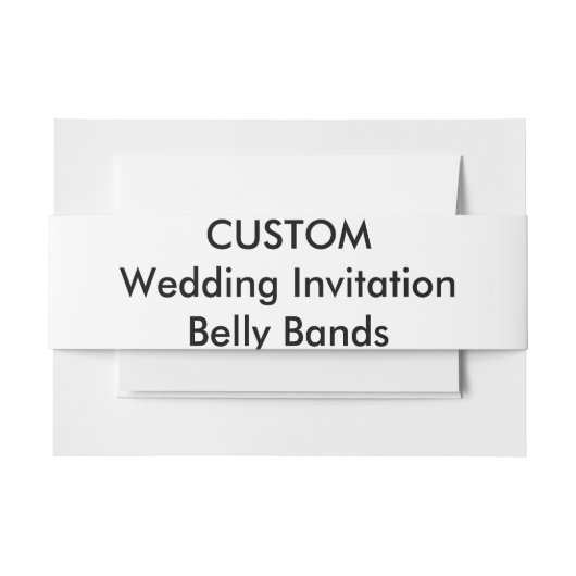 Aangepaste wedloop-uitnodigende buikriemen uitnodigingen wikkel (Voorkant Voorbeeld)