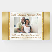 Aangepaste, weduwenbanners met foto's en tekst spandoek (Horizontaal)