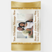 Aangepaste, weduwenbanners met foto's en tekst spandoek (Verticaal)