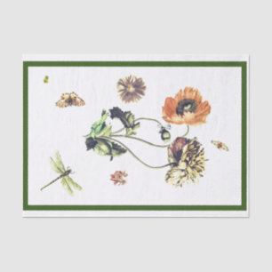 AANGEPASTE WEEFSELPAPIERPOPPEN EN INSECTEN TISSUEPAPIER