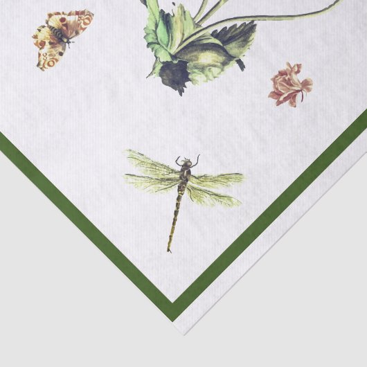 AANGEPASTE WEEFSELPAPIERPOPPEN EN INSECTEN TISSUEPAPIER (Detail)