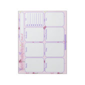 Aangepaste weekplanner | Wildflowers & Bows Patroo Notitieblok (Linkerzijde)
