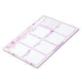 Aangepaste weekplanner | Wildflowers & Bows Patroo Notitieblok (Schuin)