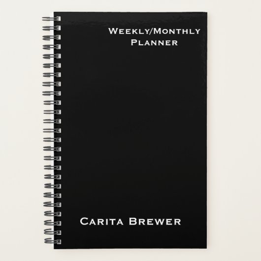 Aangepaste weekplanning/maandelijkse planning planner (Voorkant)