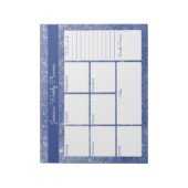 Aangepaste weekplanning voor Blauwe Shimmer en lij Notitieblok (Linkerzijde)