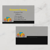 Aangepaste wegenbouw visitekaartje (Voorkant / Achterkant)