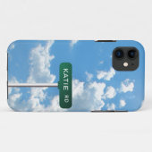 Aangepaste wegnaam Street Sign on Blue Sky Case-Mate iPhone Case (Achterkant (horizontaal))