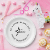 Aangepaste Wegwerp Zakelijke Feest Papieren Bordje (Feest)