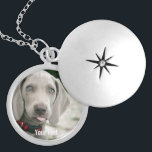 Aangepaste Weimaraner Dog Foto en Dog Name Zilver Vergulden Ketting<br><div class="desc">Speciaal ontwerp van Weimaraner Dog Photo and Weimaraner Dog Name bevat een geüploade foto van uw Weimaraner (of een foto) de naam van de hond of voeg uw eigen tekst toe - Wij houden van de naam van de hond, de verjaardag van de hond of de dag van het passeren....</div>