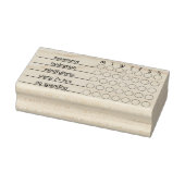 Aangepaste wekelijkse habit tracker | 3" x 1.5" da rubberstempel (Stempel)