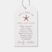 Aangepaste Welkom bij Cabo San Lucas bruiloft Labe Cadeaulabel (Voorkant)