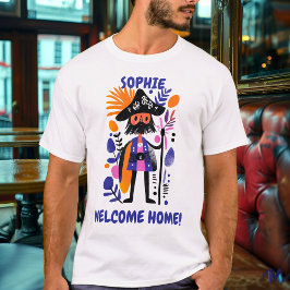 Aangepaste Welkom Home Pirate Graphic T-shirt